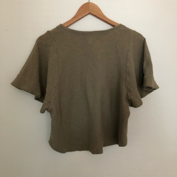 🔥HP🔥 Madewell Flutter Sleeve Top - Picture 6 of 7